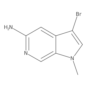 3-Bromo-1-methyl-1H-pyrrolo[2,3-c]pyridin-5-amine Structure