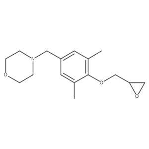 4-({3,5-Dimethyl-4-[(oxiran-2-yl)methoxy]phenyl}methyl)morpholine结构式