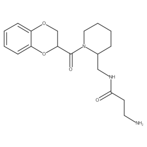 3-amino-N-{[1-(2,3-dihydro-1,4-benzodioxine-2-carbonyl)piperidin-2-yl]methyl}propanamide结构式