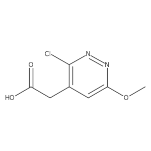 2-(3-Chloro-6-methoxypyridazin-4-yl)acetic acid Structure