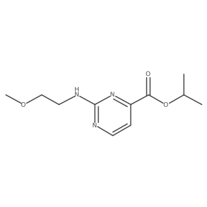 Propan-2-yl 2-[(2-methoxyethyl)amino]pyrimidine-4-carboxylate Structure