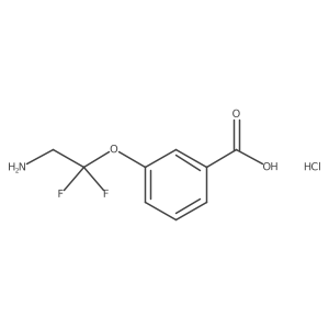 3-(2-Amino-1,1-difluoroethoxy)benzoic acid;hydrochloride Structure