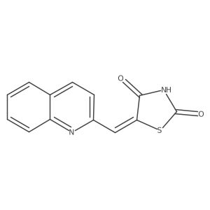5-(2-Quinolinylmethylene)-2,4-thiazolidinedione Structure