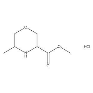 methyl(3R,5R)-5-methylmorpholine-3-carboxylatehydrochloride Structure