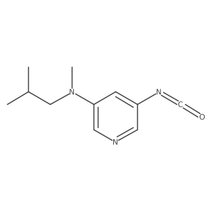 5-isocyanato-N-methyl-N-(2-methylpropyl)pyridin-3-amine Structure