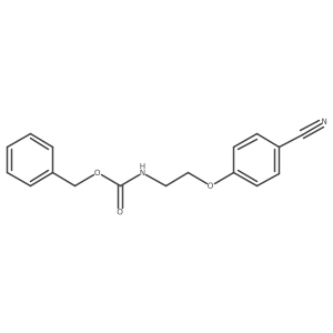 benzyl N-[2-(4-cyanophenoxy)ethyl]carbamate结构式