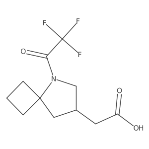 2-[5-(2,2,2-Trifluoroacetyl)-5-azaspiro[3.4]octan-7-yl]acetic acid Structure