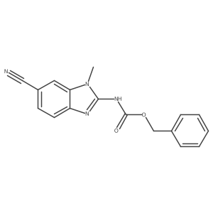 benzyl N-(6-cyano-1-methyl-1H-1,3-benzodiazol-2-yl)carbamate Structure