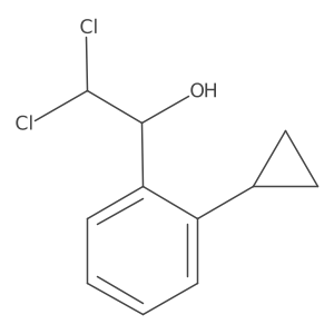 2,2-Dichloro-1-(2-cyclopropylphenyl)ethanol结构式