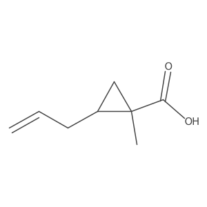 (1S,2S)-2-Allyl-1-methylcyclopropane-1-carboxylic acid结构式