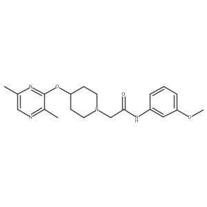 2-{4-[(3,6-dimethylpyrazin-2-yl)oxy]piperidin-1-yl}-N-(3-methoxyphenyl)acetamide Structure