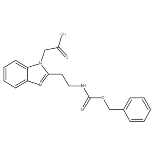 2-[2-(2-{[(benzyloxy)carbonyl]amino}ethyl)-1H-1,3-benzodiazol-1-yl]acetic acid Structure