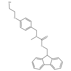 (9H-fluoren-9-yl)methyl N-{[4-(2-hydroxyethoxy)phenyl]methyl}-N-methylcarbamate结构式