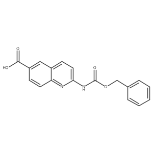 2-{[(Benzyloxy)carbonyl]amino}quinoline-6-carboxylic acid结构式