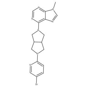6-[5-(5-bromopyridin-2-yl)-octahydropyrrolo[3,4-c]pyrrol-2-yl]-9-methyl-9H-purine Structure