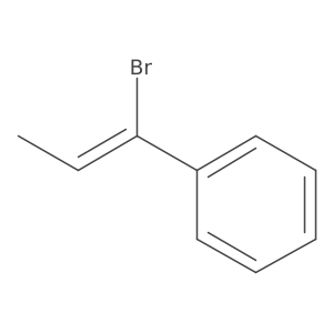 [(1E)-1-Bromo-1-propen-1-yl]benzene Structure