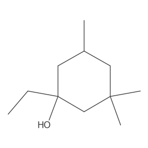 1-Ethyl-3,3,5-trimethylcyclohexan-1-ol Structure
