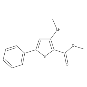 3-Methylamino-5-phenyl-thiophene-2-carboxylic acid methyl ester Structure