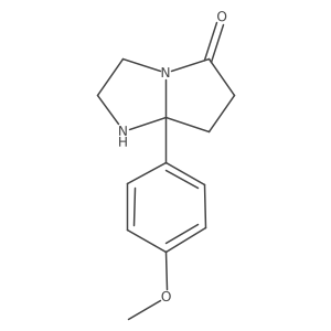 7a-(4-methoxyphenyl)-hexahydro-1H-pyrrolo[1,2-a]imidazolidin-5-one结构式