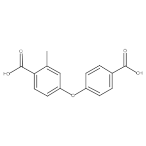 4-(4-Carboxyphenoxy)-2-methylbenzoic acid Structure