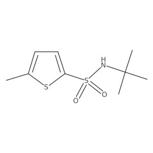 N-tert.-butyl-5-methyl-thiophene-2-sulfonamide结构式