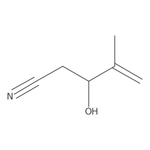 3-Hydroxy-4-methylpent-4-enenitrile结构式