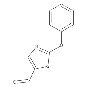 (2-Phenoxy-5-thiazolyl)-methanal结构式
