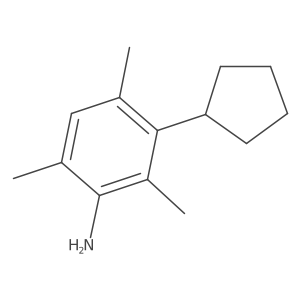 3-Cyclopentyl-2,4,6-trimethylbenzenamine Structure