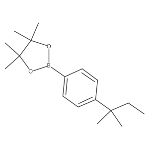 4,4,5,5-Tetramethyl-2-[4-(2-methylbutan-2-yl)phenyl]-1,3,2-dioxaborolane Structure