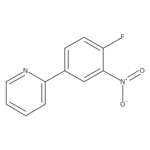 2-(4-Fluoro-3-nitrophenyl)pyridine结构式