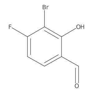 3-Bromo-4-fluoro-2-hydroxybenzaldehyde Structure