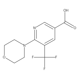 5-Trifluoromethyl-6-(morpholin-4-yl)-nicotinic acid Structure