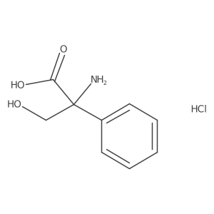 2-Amino-3-hydroxy-2-phenylpropanoic acid hydrochloride Structure