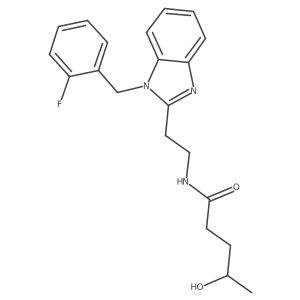 N-(2-{1-[(2-fluorophenyl)methyl]-1H-1,3-benzodiazol-2-yl}ethyl)-4-hydroxypentanamide Structure