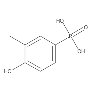 Phosphonic acid, (4-hydroxy-m-tolyl)- Structure