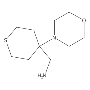 1-[4-(Morpholin-4-yl)thian-4-yl]methanamine Structure