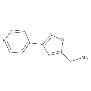 1-(3-Pyridin-4-ylisoxazol-5-YL)methanamine结构式