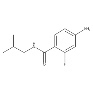 4-amino-2-fluoro-N-(2-methylpropyl)benzamide结构式