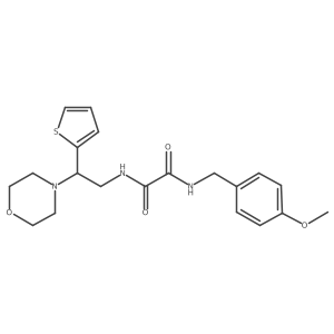 N1-(4-methoxybenzyl)-N2-(2-morpholino-2-(thiophen-2-yl)ethyl)oxalamide Structure