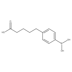 5-(4-Boronophenyl)pentanoic acid Structure