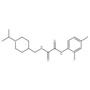 N1-(2,4-difluorophenyl)-N2-((1-isopropylpiperidin-4-yl)methyl)oxalamide Structure