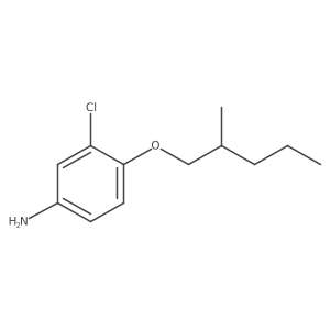 3-Chloro-4-[(2-methylpentyl)oxy]aniline结构式