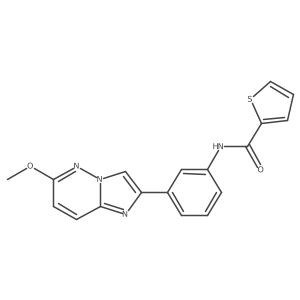 N-(3-(6-methoxyimidazo[1,2-b]pyridazin-2-yl)phenyl)thiophene-2-carboxamide结构式