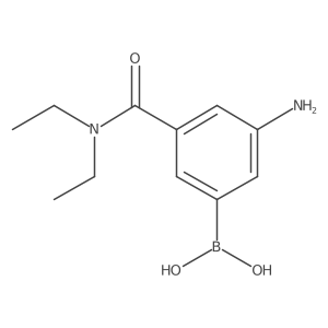 [3-Amino-5-(diethylcarbamoyl)phenyl]boronic acid Structure