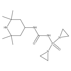 1-[Bis(aziridin-1-yl)phosphoryl]-3-(2,2,6,6-tetramethylpiperidin-4-yl)urea Structure
