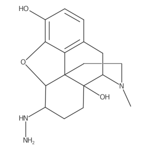 Morphinan-3,14-diol, 4,5-epoxy-6-hydrazino-17-methyl-, (5alpha)- Structure