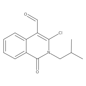 3-Chloro-2-isobutyl-1-oxo-1,2-dihydroisoquinoline-4-carbaldehyde Structure