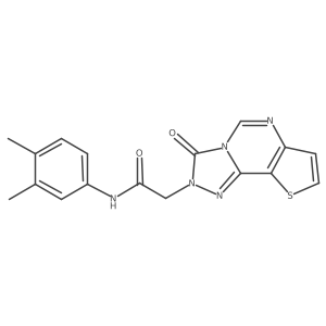 N-(3,4-dimethylphenyl)-2-(3-oxothieno[2,3-e][1,2,4]triazolo[4,3-c]pyrimidin-2(3H)-yl)acetamide Structure