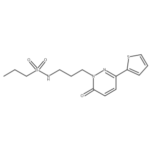 N-(3-(6-oxo-3-(thiophen-2-yl)pyridazin-1(6H)-yl)propyl)propane-1-sulfonamide Structure