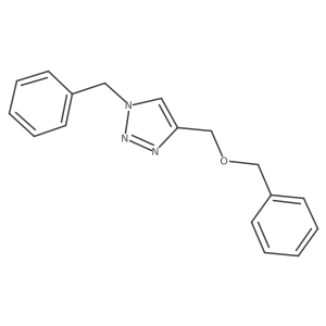 4-[(Phenylmethoxy)methyl]-1-(phenylmethyl)-1H-1,2,3-triazole Structure